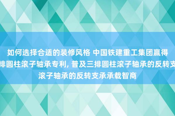 如何选择合适的装修风格 中国铁建重工集团赢得保执架及三排圆柱滚子轴承专利, 普及三排圆柱滚子轴承的反转支承承载智商