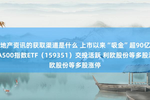 地产资讯的获取渠道是什么 上市以来“吸金”超90亿元 A500指数ETF（159351）交投活跃 利欧股份等多股涨停