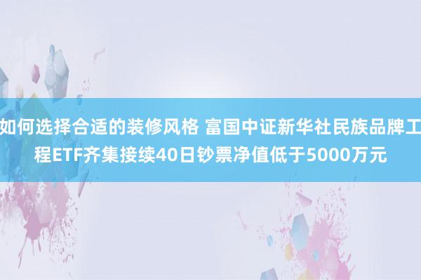 如何选择合适的装修风格 富国中证新华社民族品牌工程ETF齐集接续40日钞票净值低于5000万元